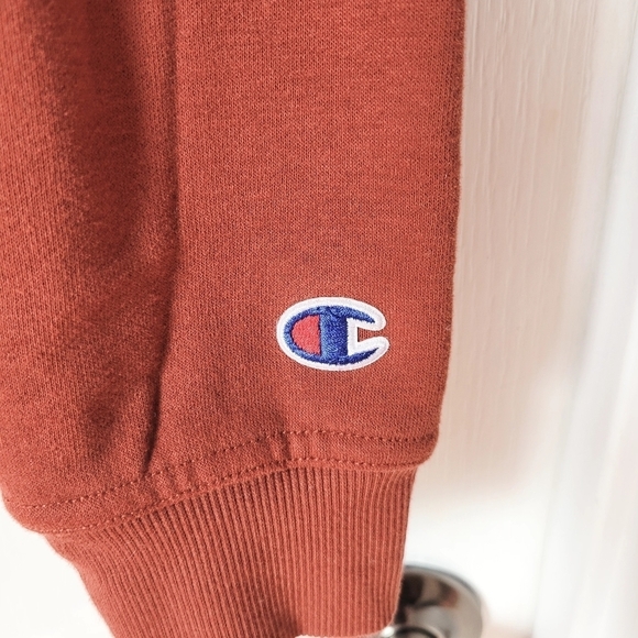 Champion Campus Eco Fleece Mini Zip Mock Neck Large Warm Cinnamon - Picture 5 of 11